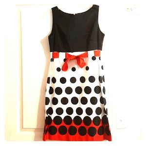 Red and black sun dress